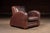 Art Deco Mid 20th Century Art Deco Leather Club Chair and Ottoman by Legacy Leather For Sale - Image 3 of 15