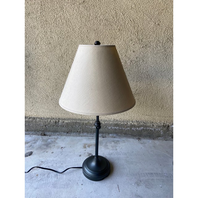 Vintage Pottery Barn Adjustable Table Lamps - A Pair For Sale - Image 10 of 11