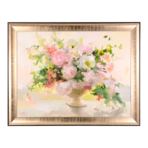 Elena Rezaeva "Floral Still Life" Oil Painting on Canvas