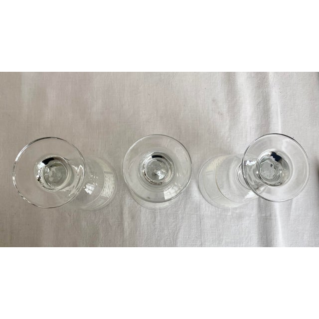 Glass Vintage Pfaltzgraff Sierra 16 Oz Pedestal Iced Tea/Water Glass Goblets - Set of 3 Excellent Condition For Sale - Image 7 of 12