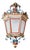 Hollywood Regency Italian Hand-Carved Lantern Wall Light, 1980s For Sale