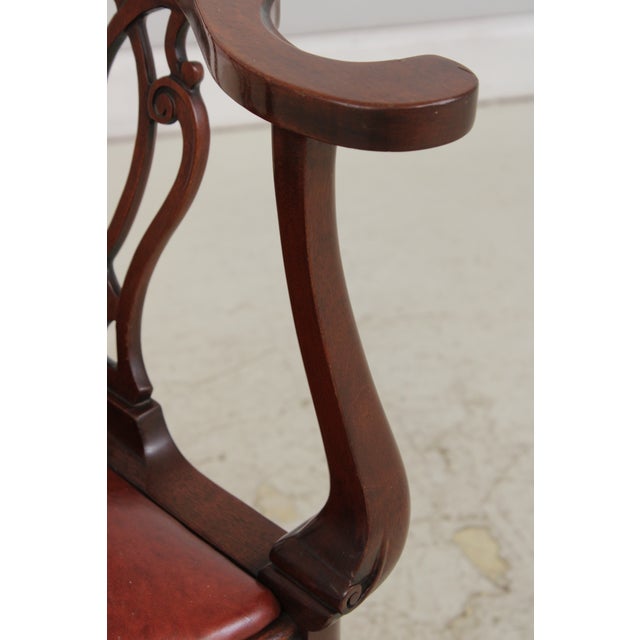 Southwood Ball & Claw Mahogany Corner Chair For Sale - Image 16 of 17