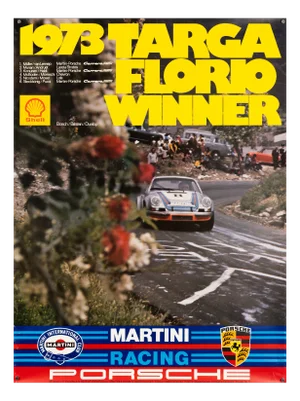 Targa Florio Winner Porsche Poster by Atelier Strenger, 1973