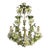 Mid Century Italian Tole Floral Chandelier For Sale