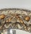 Hollywood Regency Vintage Silver& Gilt Carved Large Round Wall Mirror For Sale - Image 3 of 12