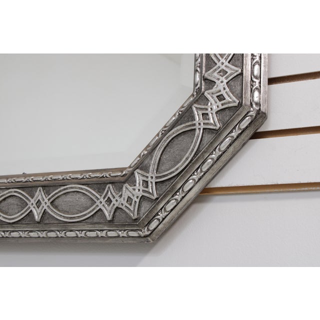 Friedman Brothers #7261 Silver Decorated Beveled Mirror For Sale In Philadelphia - Image 6 of 14