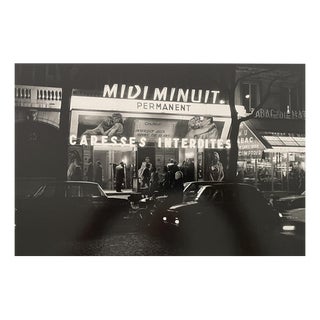 Michel Giniès, Midday Midnight on the Grands Boulevards, Silver Print For Sale