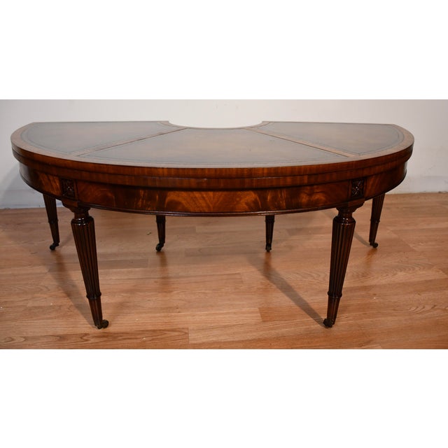 1930s Weiman English Regency Mahogany & Leather Top , Flip-Top Coffee Table For Sale - Image 15 of 18