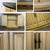 Mid to Late 20th Century Neoclassic Revival Blonde Oak Demilune Cabinet or Console and Mirror For Sale - Image 16 of 18