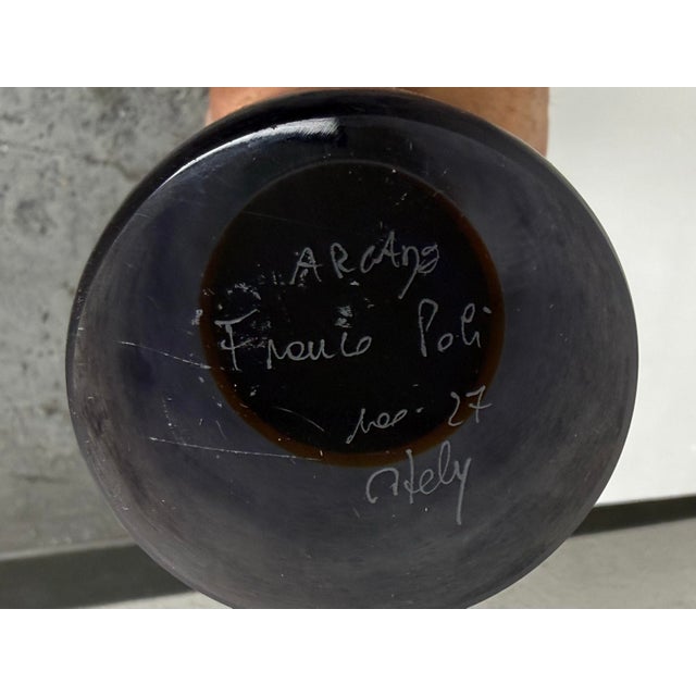 Franco Poli for Arcade Murano Art Glass Vase, Model 27 For Sale - Image 12 of 12