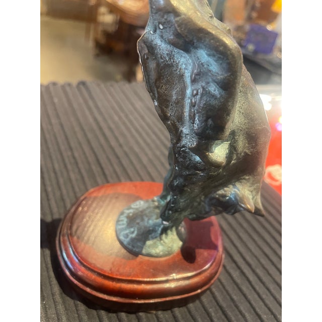 Bronze MCM Bull Rider Bronze by Kim Bernard (1942- ) For Sale - Image 8 of 9