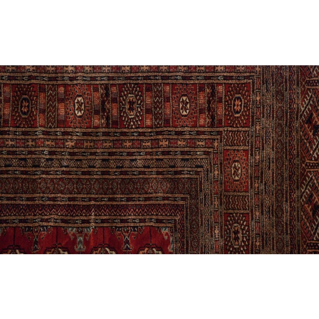 Textile Vintage Fine Bokhara Square Rug - 12' X 12'6" For Sale - Image 7 of 12