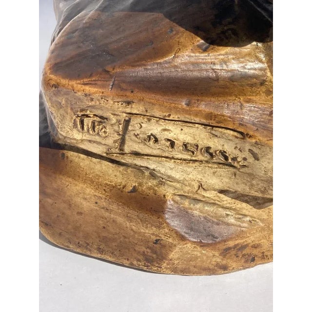 1930s Art Deco Terracotta Black Panther For Sale - Image 5 of 12