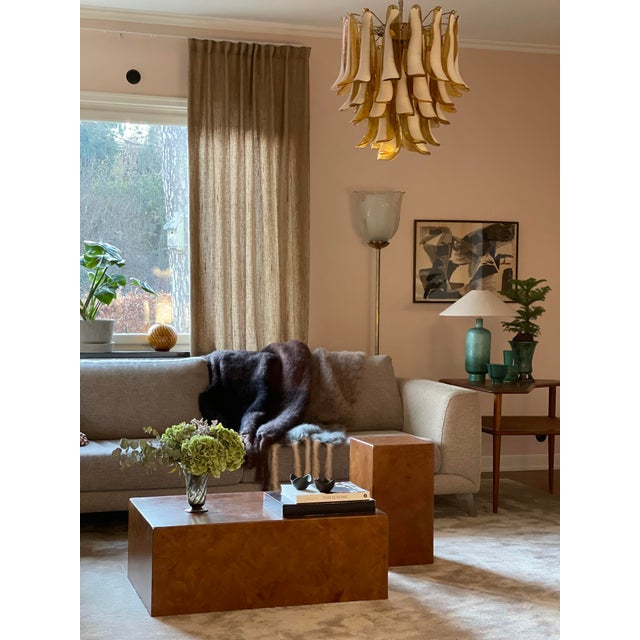 Contemporary Murano Chandelier in the style of Mazzega. Traditional Italian Mid-Century Style of later production during...