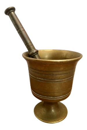 Brass Morter and Pestle
