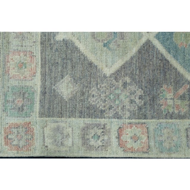 Turkish Turkish Oushak Runner Rug 2'10" x 20'5" #17223 For Sale - Image 3 of 8
