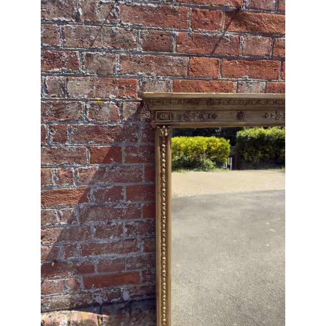 W: 132cm (52")h: 137cm (53.9")d: 6cm (2.4") a wonderful large antique english 19th century carved wood & gesso gilt...