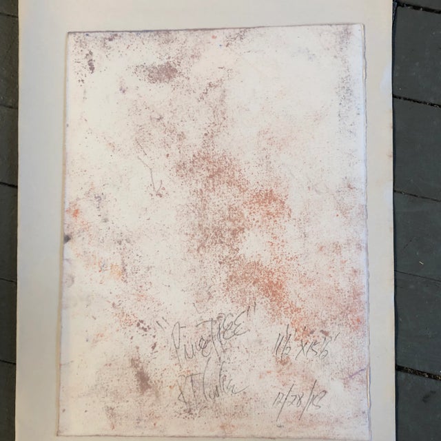 Original Contemporary Robert Cooke Abstract Tree Pastel Drawing For Sale - Image 4 of 5