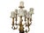 Seven-light table lamp in an opulent style (probably Louis XV/Rocaille), featuring a richly decorated gilded brass base...