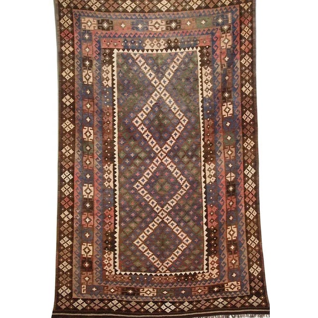 Afghan Kilim Rug, 1980s For Sale - Image 12 of 12