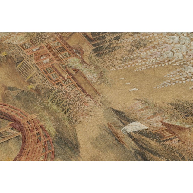 Antique Japanese Tapestry With Scenic Landscape Design - Rug & Kilim For Sale In New York - Image 6 of 7