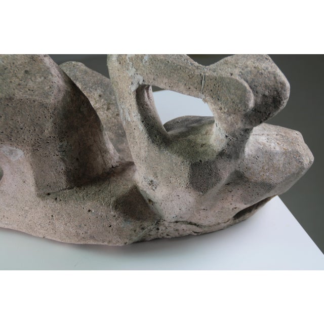 French Artist, Modernist Sculpture of a Reclining Female Nude, Reconstituted Stone For Sale - Image 17 of 18