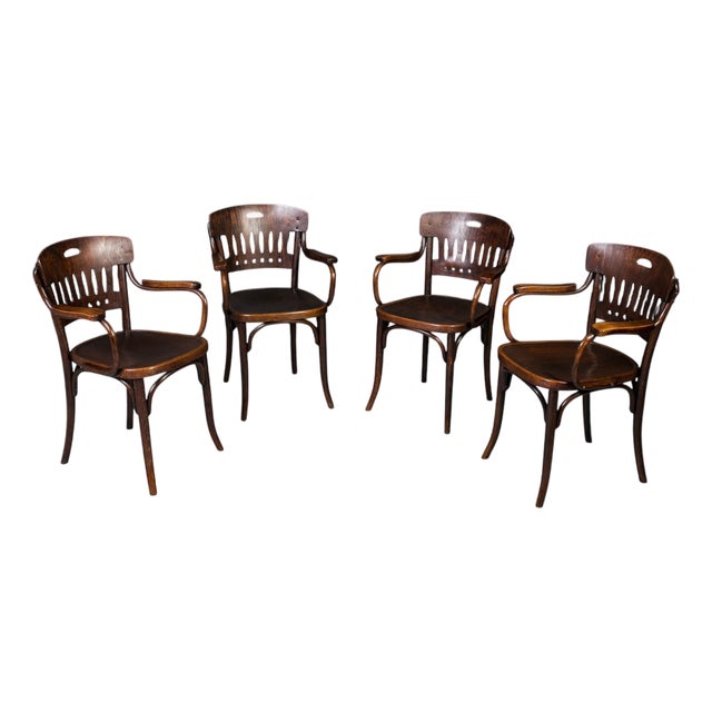 Model No. 380 Chairs by Jacob & Josef Kohn for Thonet, 1930s, Set of 4 For Sale