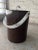 Mid-Century Modern 1970s Postmodern Brown Lucite Ice Bucket For Sale - Image 3 of 12