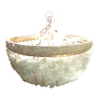 Currey & Company Bayou Sea Glass Coastal Light For Sale