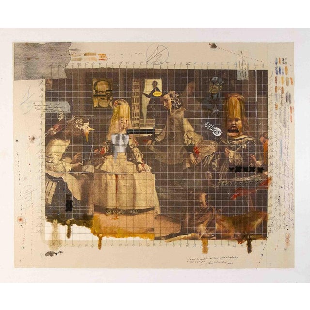 Enrico PAMBIANCHI The family Mixed media on canvas Signature on bottom right 70 x 58,5 cm This work is a tribute to...