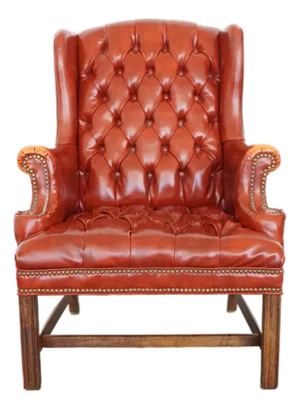 Vintage Wingback Tufted Armchair