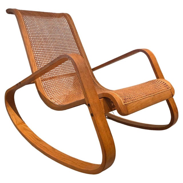 Vintage Dondolo Rocking Chair by Luigi Crassevig, Italy, 1970s For Sale - Image 10 of 10