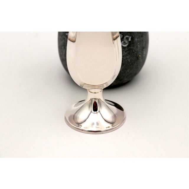 Plain Silver Jug with Circular Base For Sale - Image 3 of 5