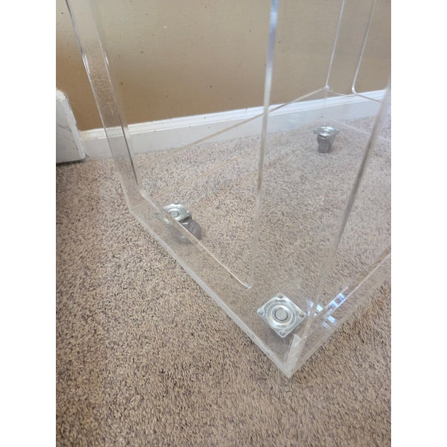 Mid-Century Modern Chelsea House Lucite Bar Cart, Attributed For Sale - Image 3 of 13