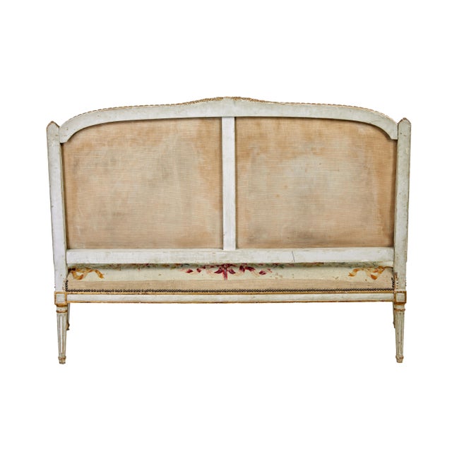 Wood Antique Louis Philippe Tapestry Gilt Salon Suite, 1830, Set of 5 For Sale - Image 7 of 18