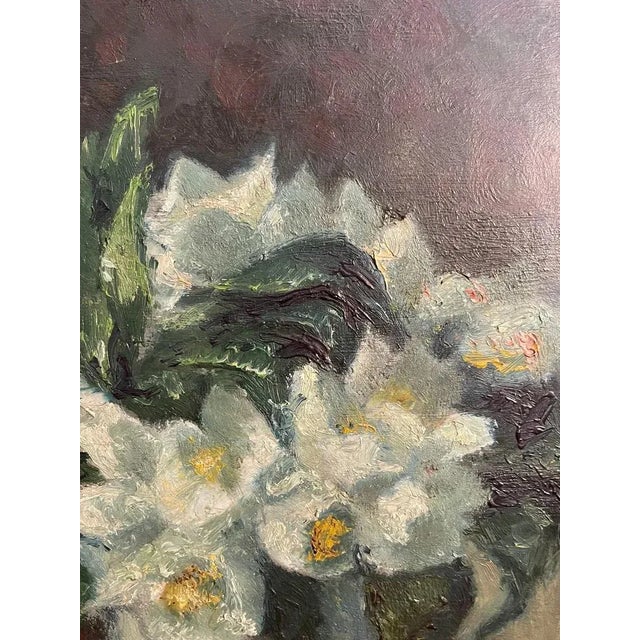 Galetti, Flowers, 20th Century, Oil Painting on Panel, Framed For Sale - Image 3 of 9
