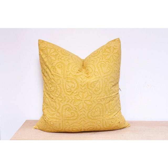 Tumeric Handmade Pillow Cover For Sale - Image 4 of 7