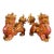 Mid 20th Century Pair of Gilt Cloisonne Enamel Qilin Figures – 7.9" Mythical Beast Statues For Sale
