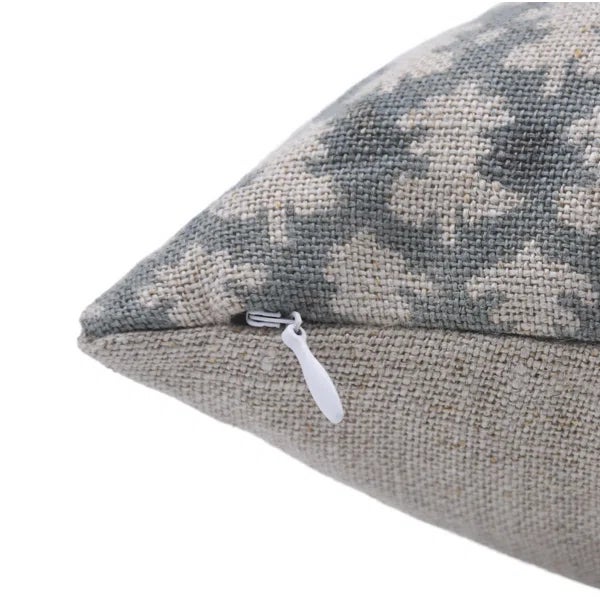 Farmhouse Fabdivine Cushion Cover 14x20 Inch Linen, Floral Print Design- Taraz For Sale - Image 3 of 6