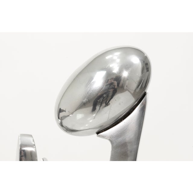 Contemporary Eichengreen & Ginsburg Articulated Poslished Aluminum Woman Sculpture For Sale - Image 3 of 8