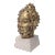 Gold Leaf on Terracotta Buddha Head Mid-Century For Sale