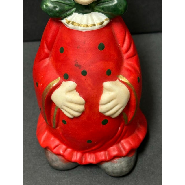 Vintage Late 20th Century Red Polka Dot Clown Bell For Sale - Image 10 of 11