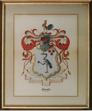"Staats" Gouache Armorial Coat-of-Arms