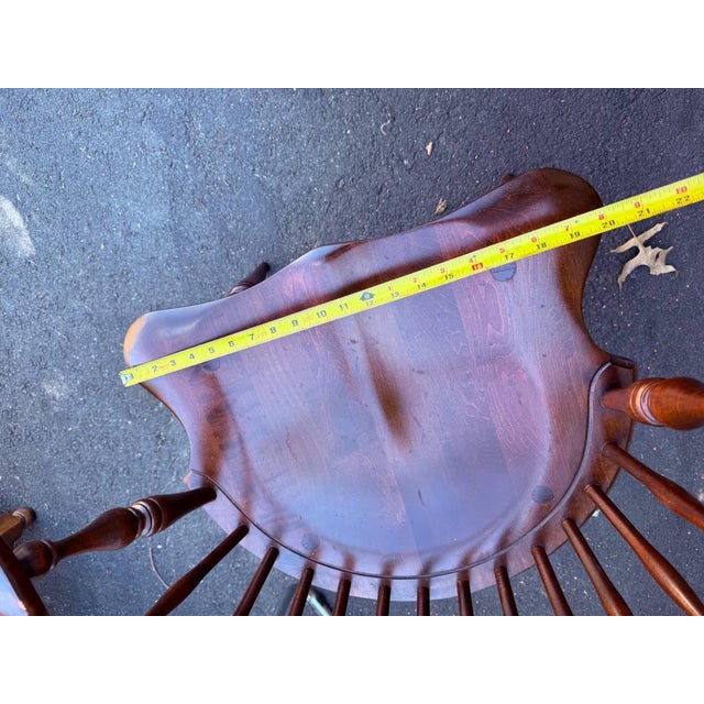 Set of 4 Early American Style Comback Windsor Chairs For Sale - Image 12 of 16