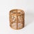 Gold Rattan and Wicker Round Pouf by Tito Agnoli, Italy, 1960s For Sale - Image 8 of 12