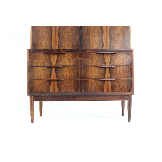 Brown Rosewood Secretaire by Erling Torvits for Klim Møbelfabrik For Sale - Image 8 of 16