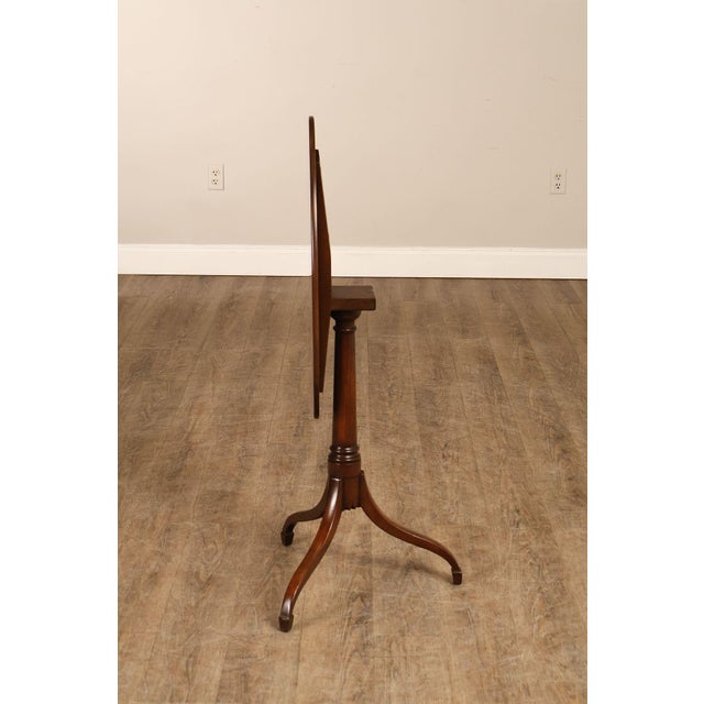 Kittinger Colonial Williamsburg Mahogany Oval Tilt Top Table For Sale - Image 11 of 18