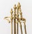 Traditional Group of Five Federal Style Brass Fireplace Tools For Sale - Image 3 of 15