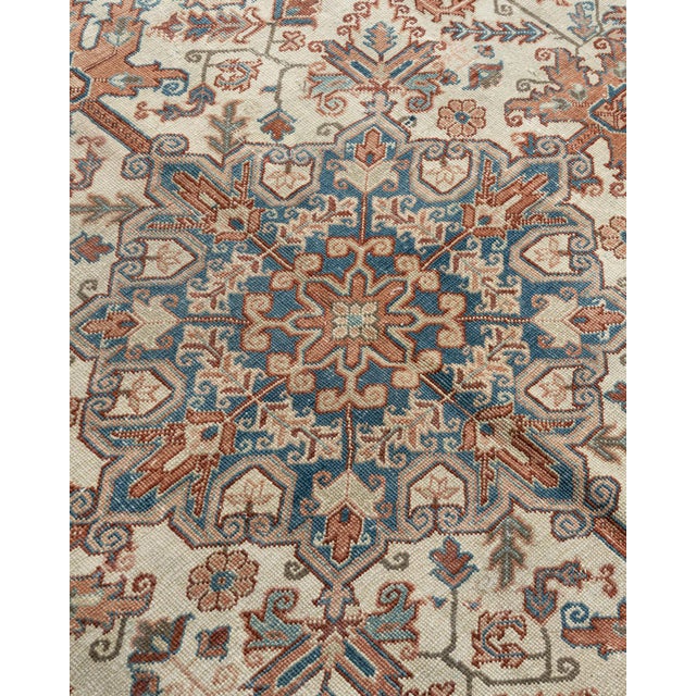 Vintage Taupe Heriz Rug 8'8 X 11' For Sale - Image 10 of 11