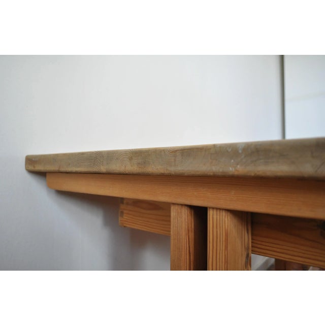 Scandinavian Modern Desk in Solid Pine, 1970s For Sale - Image 13 of 16